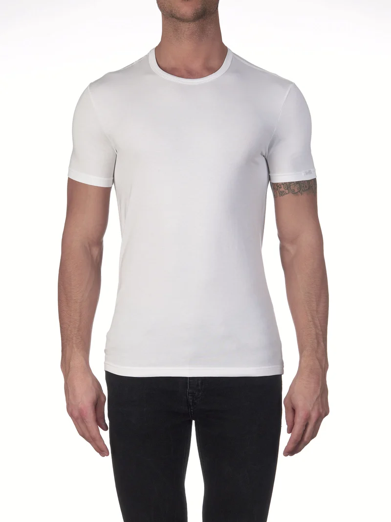 T-Shirt, Rundhals STRETCH JERSEY COTTON