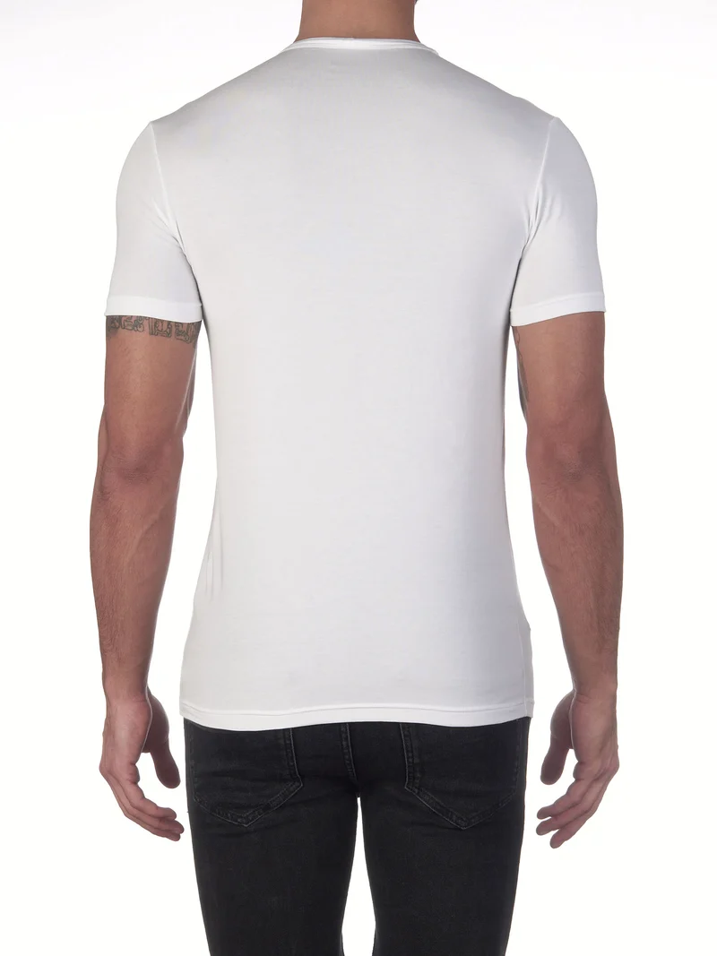 T-Shirt, Rundhals STRETCH JERSEY COTTON