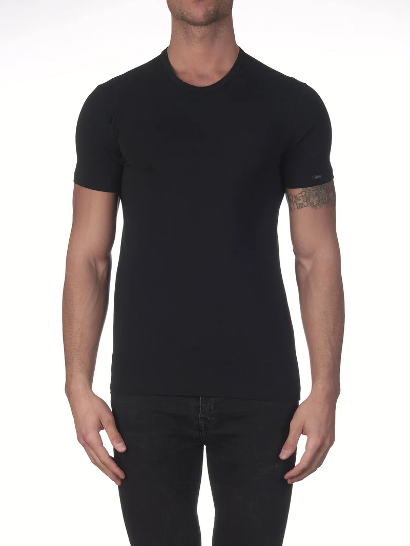 T-Shirt, Rundhals STRETCH JERSEY COTTON