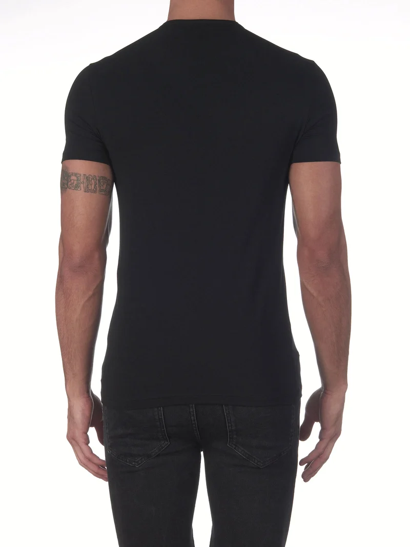 T-Shirt, Rundhals STRETCH JERSEY COTTON