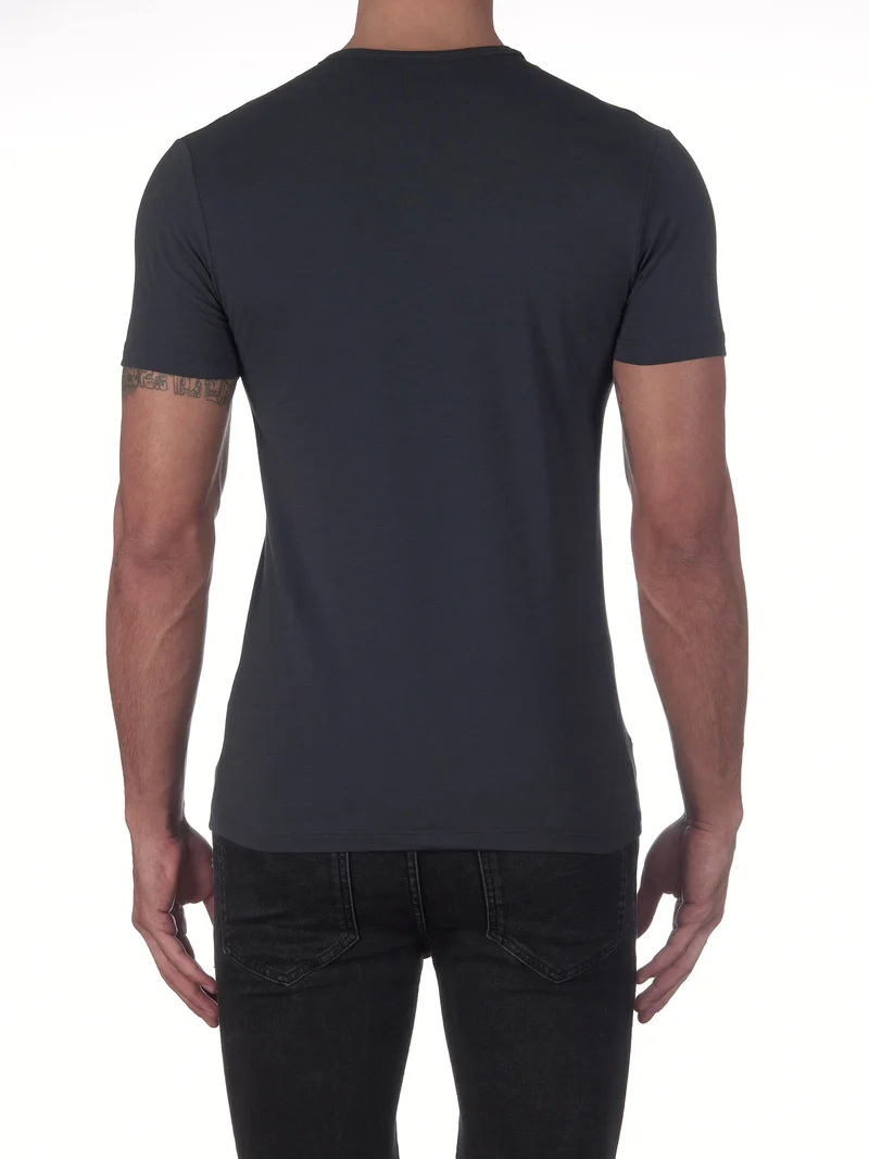 T-Shirt, Rundhals STRETCH JERSEY COTTON