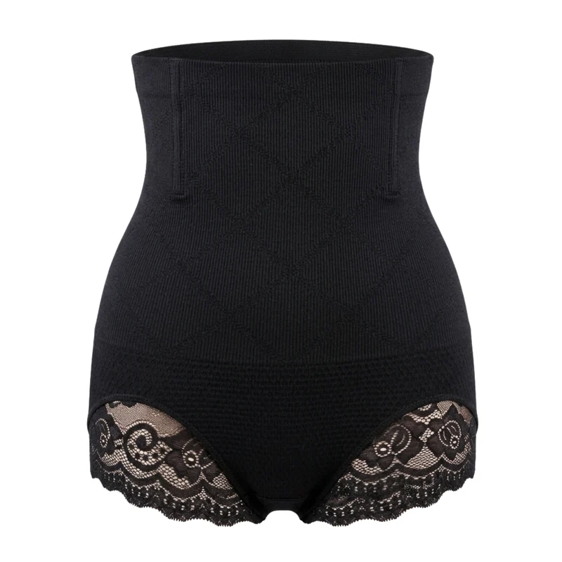 Korrigierende High-Waist-Slips mit Spitze