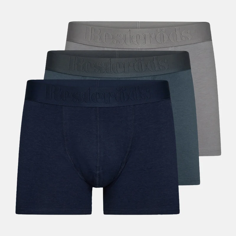 3er Pack Bambus-Unterhosen in grün/grau/marine