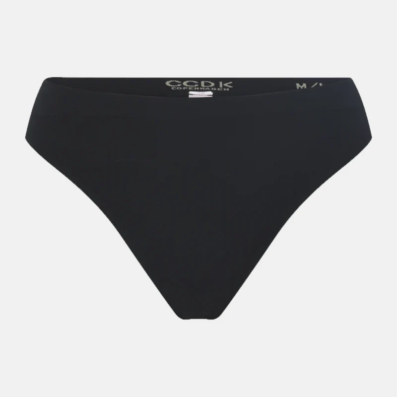 Schwarzer Bambus G-String Panty