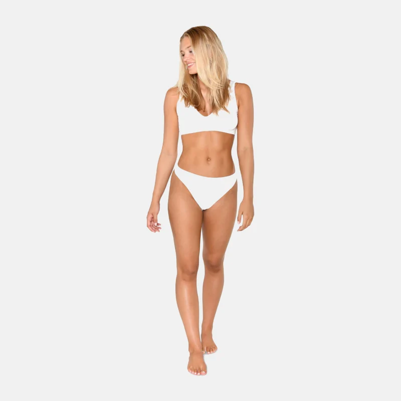 Weißer Bambus G-String Panty