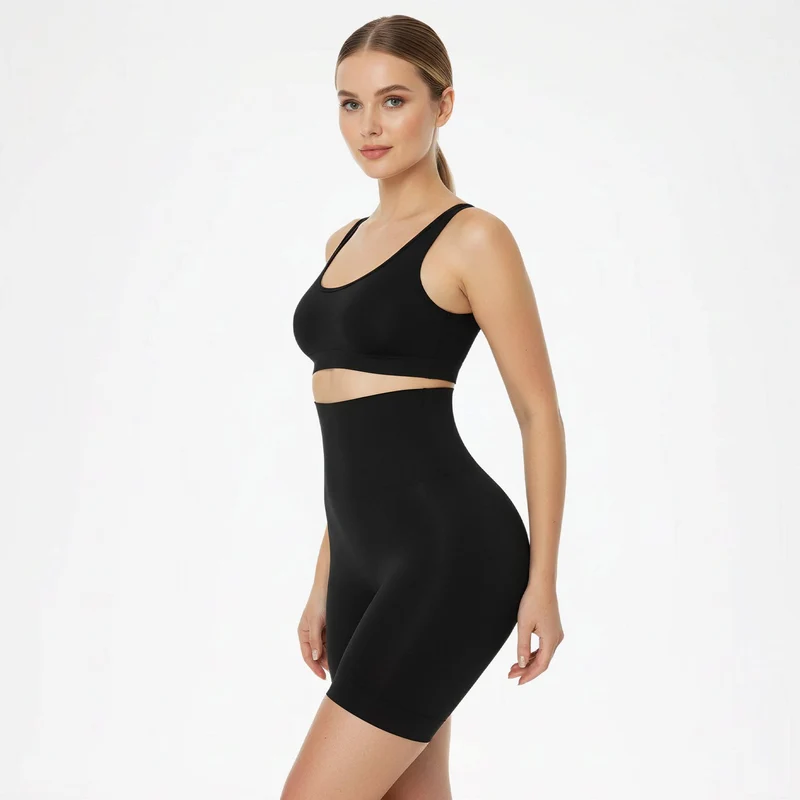 Shapewear mit hohem Bund und Polsterung – nahtlos