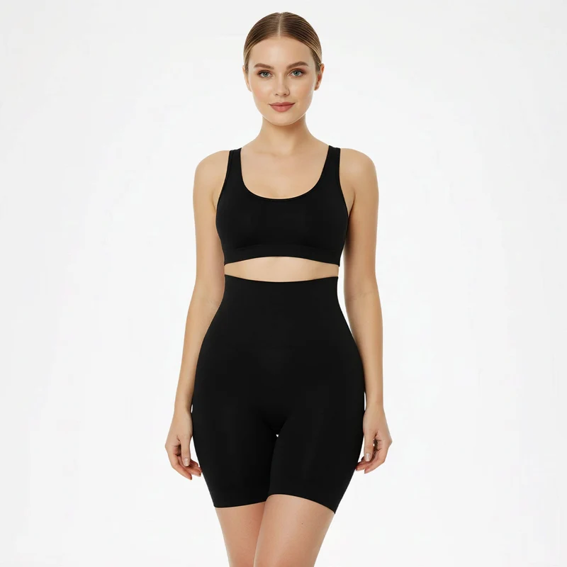 Shapewear mit hohem Bund und Polsterung – nahtlos