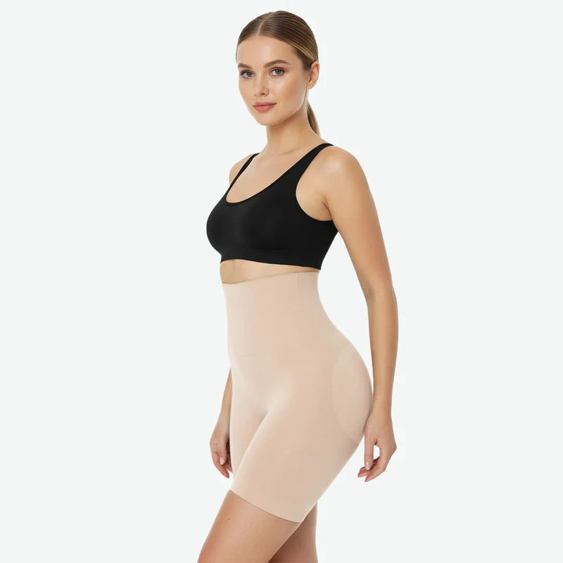 Shapewear mit hohem Bund und Polsterung – nahtlos
