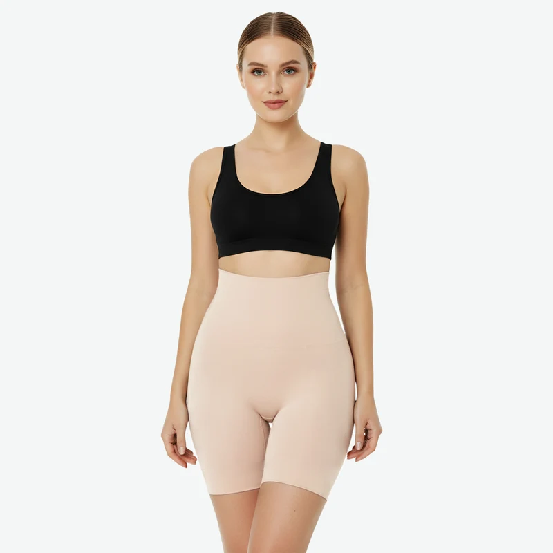 Shapewear mit hohem Bund und Polsterung – nahtlos