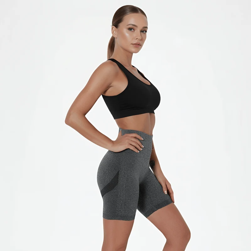 Sportshorts mit hohem Bund