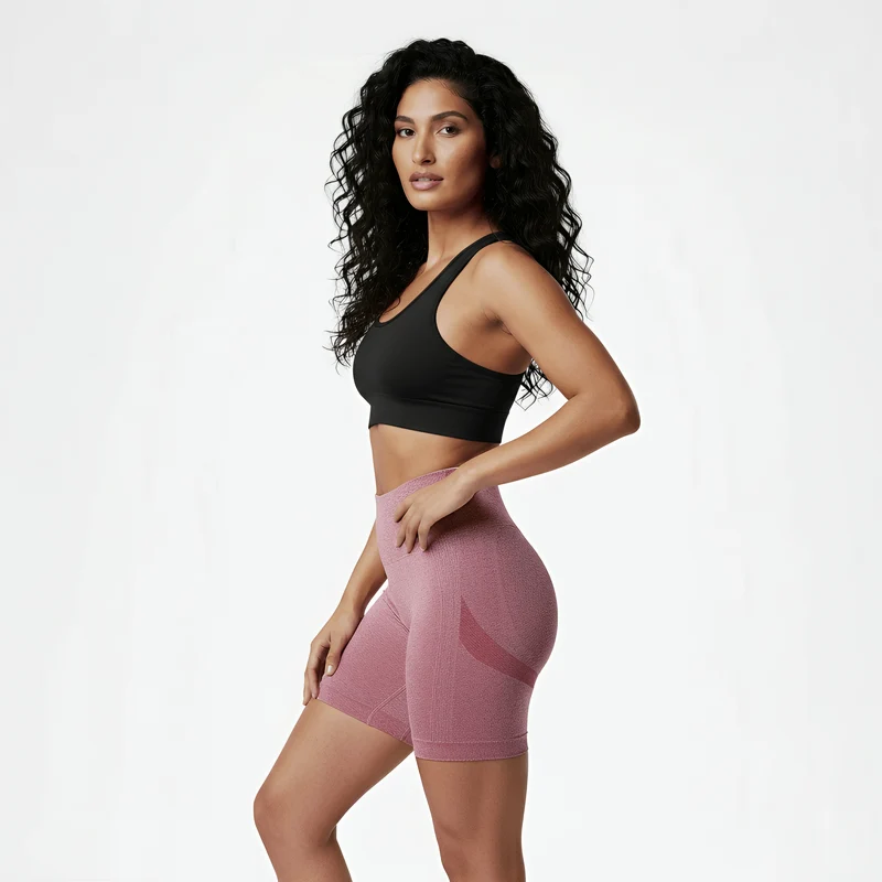 Sportshorts mit hohem Bund
