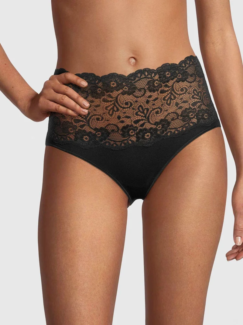 Taillen-Slip mit breitem Spitzenbund, FILOSCOZIA REFINED