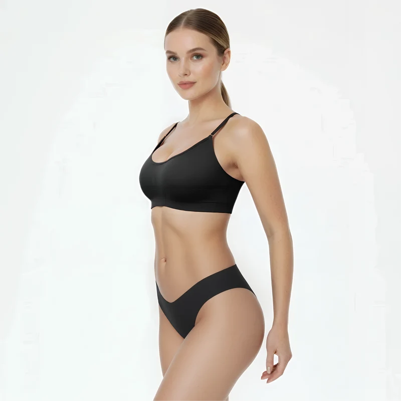 Nahtloser, tiefsitzender Stringtanga – 3er Set