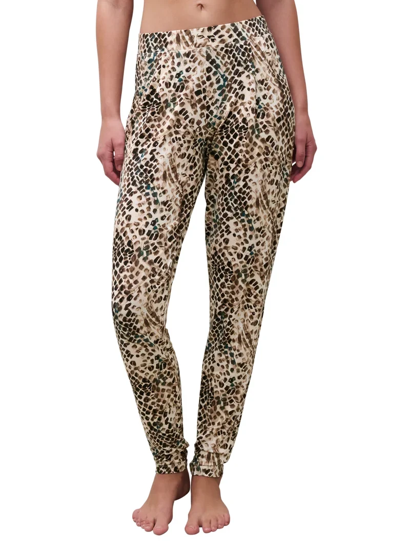 Femilet - Loraine Lange Hose mit Reptilienmuster