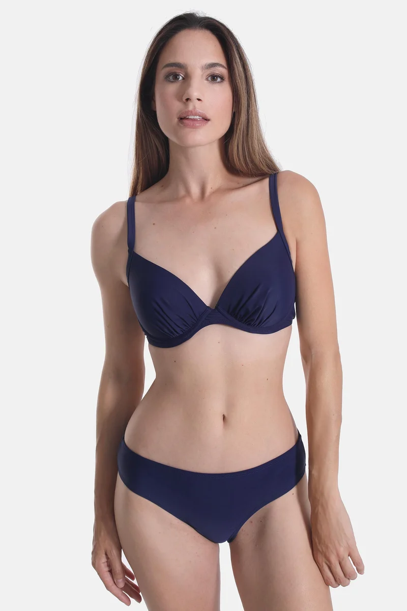 Bikini-Top, gefüttert, mit Bügel, BASIC NAVY