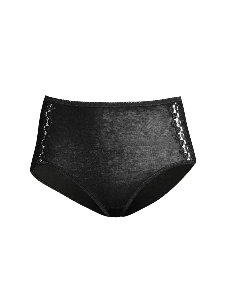 Maxi-Slip mit Makramé-Spitzen-Einsatz, FILOSCOZIA REFINED