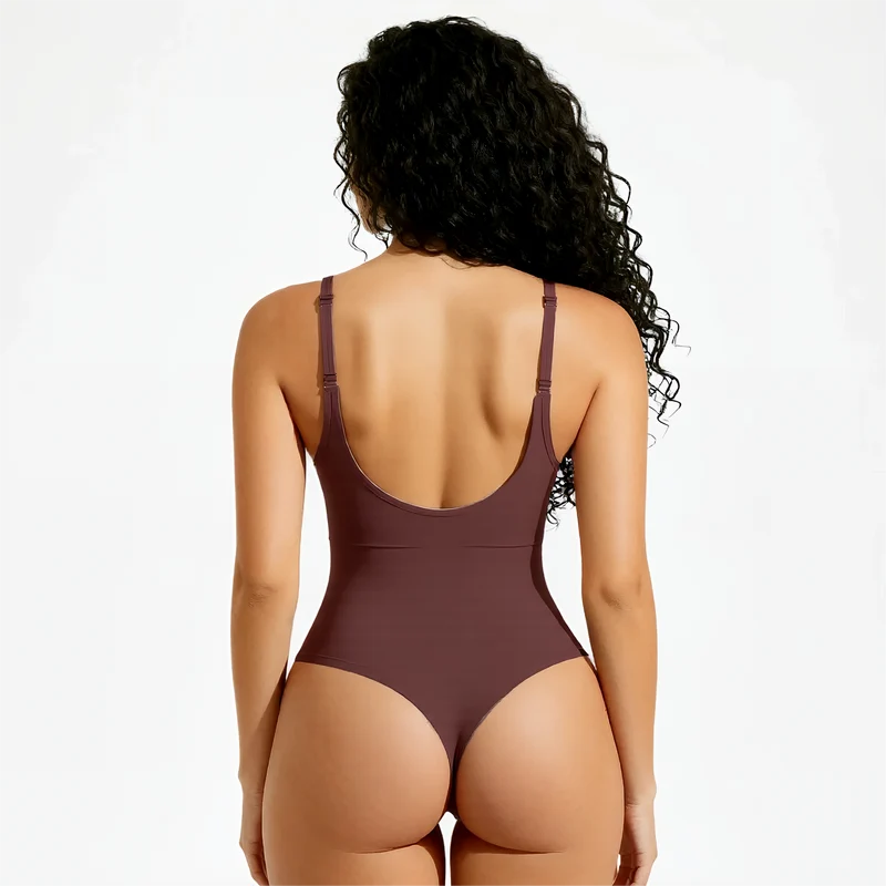Korrigierender nahtloser Body mit String