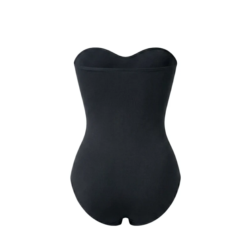 Korrigierender, nahtloser, trägerloser Body mit Slip