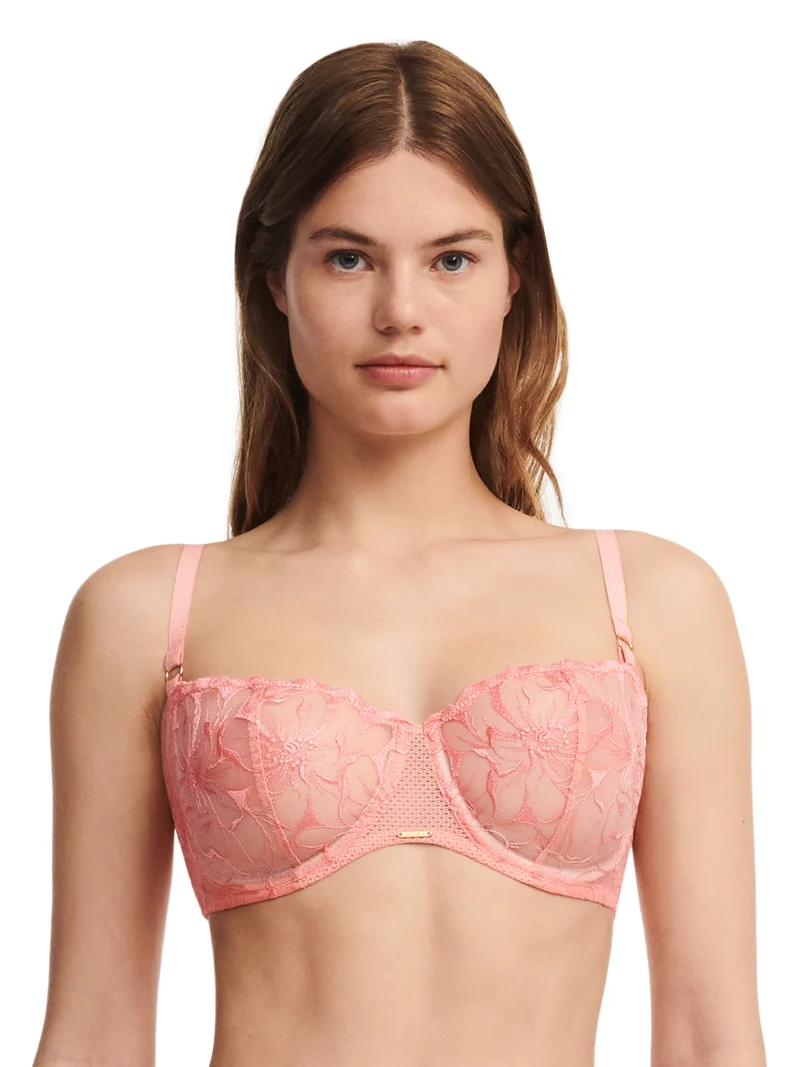 Chantelle - Fleurs Halbschalen-Balkon-BH Candlelight Peach