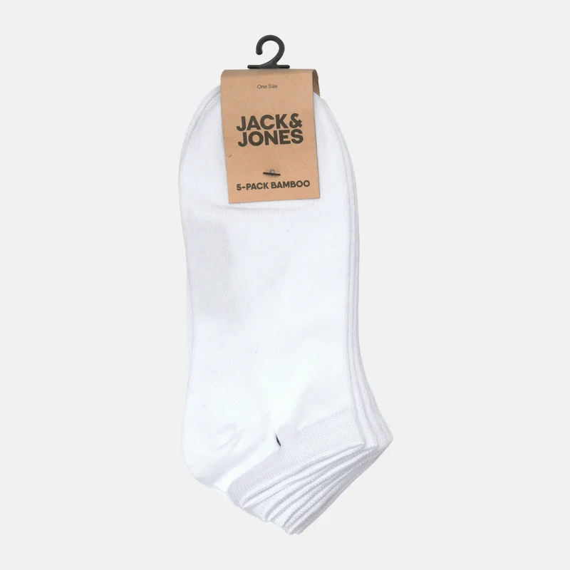 5er-Pack weiße Bambus-Socken