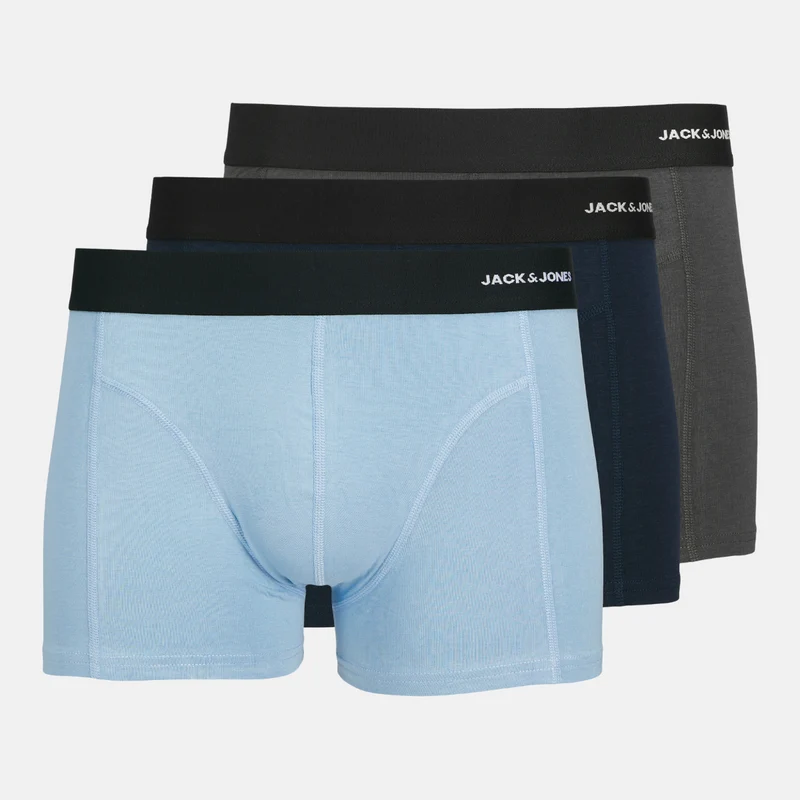 3er-Pack Bambus-Unterhosen in Hellblau/Marine/Dunkelgrau