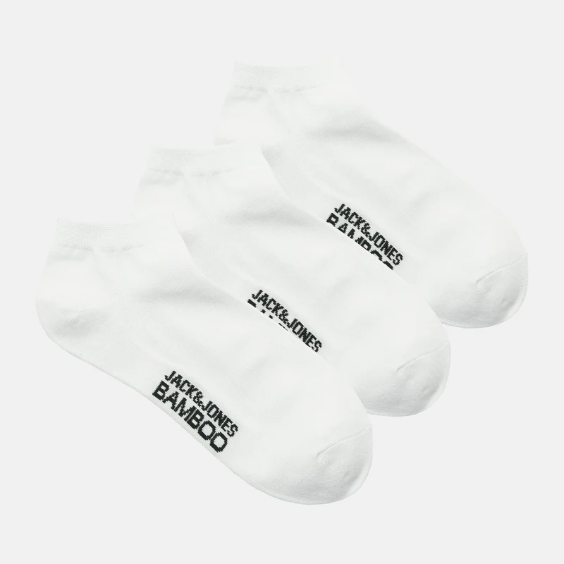 3er Pack Bambus-Socken weiß