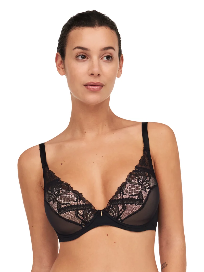 Chantelle - Orangerie Dream Plunge T-Shirt-BH Schwarz