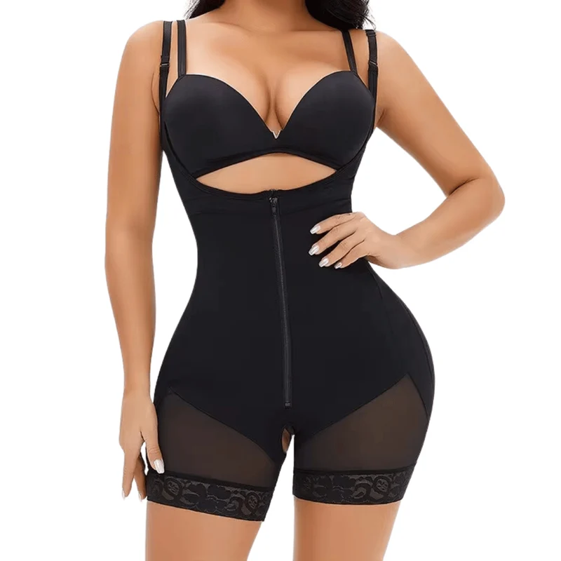 Korrigierender Shapewear-Body mit Haken und Reißverschluss