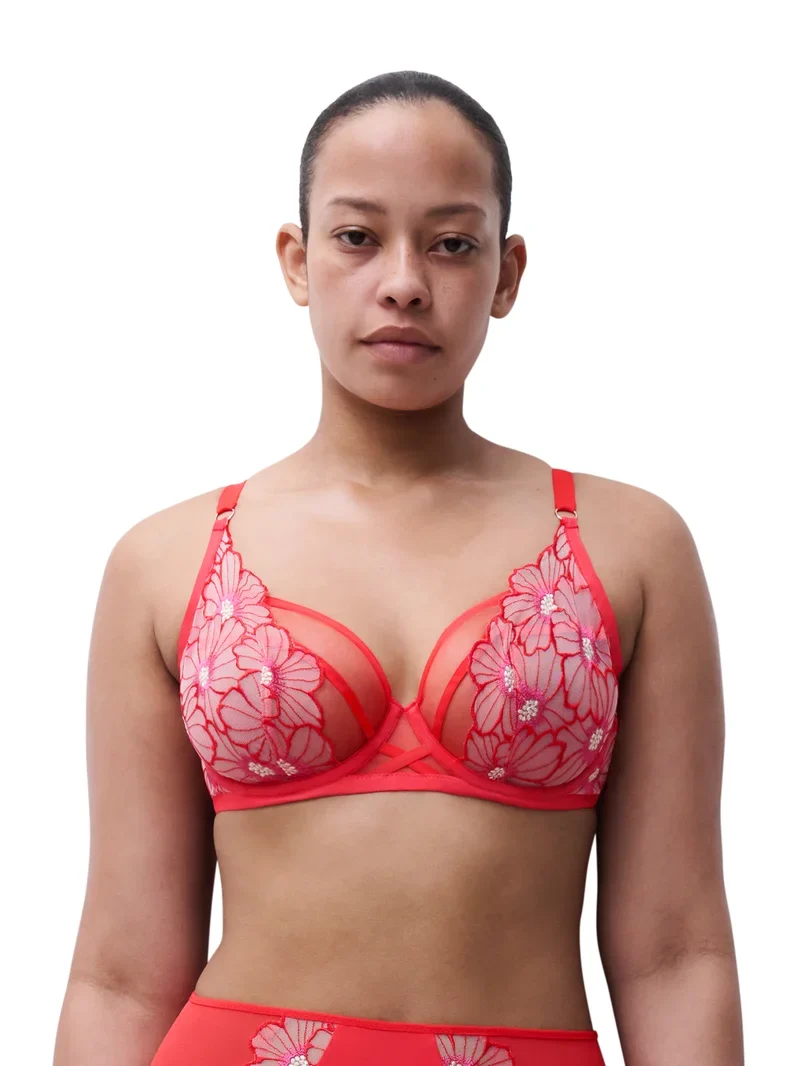 Chantelle – Üppiger Bügel-BH mit auffälliger Blume