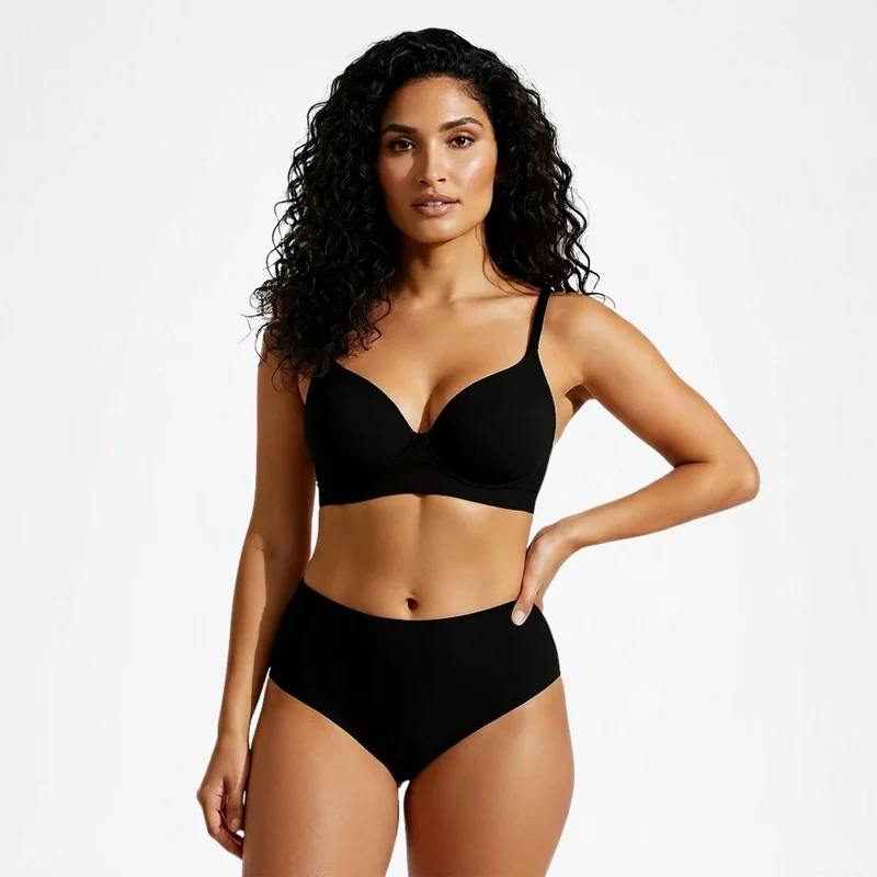 Nahtlose High-Waist-Slips – 3er Set
