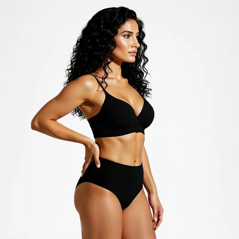 Nahtlose High-Waist-Slips – 3er Set