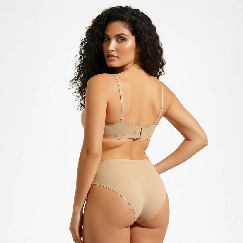 Nahtlose High-Waist-Slips – 3er Set