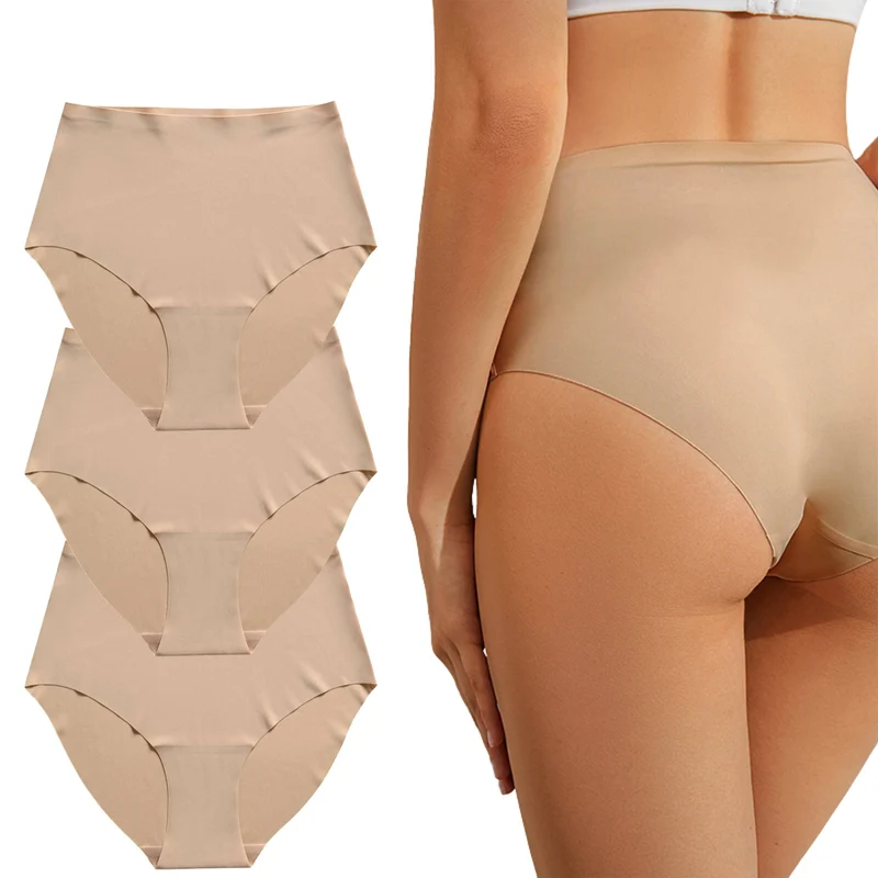 Nahtlose High-Waist-Slips – 3er Set