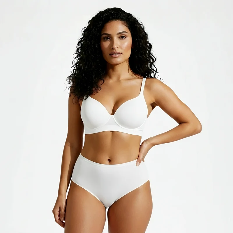Nahtlose High-Waist-Slips – 3er Set