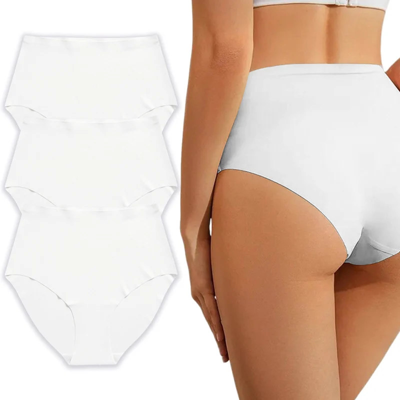 Nahtlose High-Waist-Slips – 3er Set