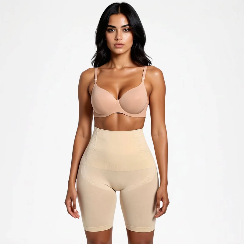 Korrigierende High-Waist-Shorts