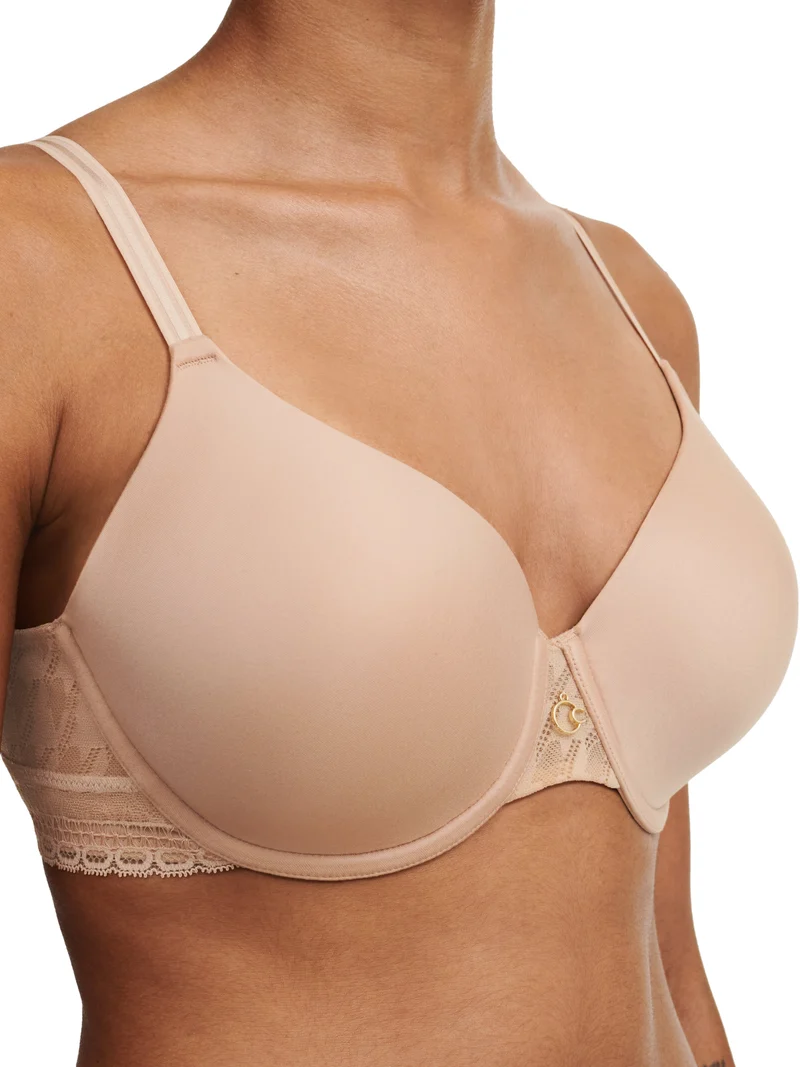 Chantelle – Impression Bedeckender T-Shirt-BH Clay Nude