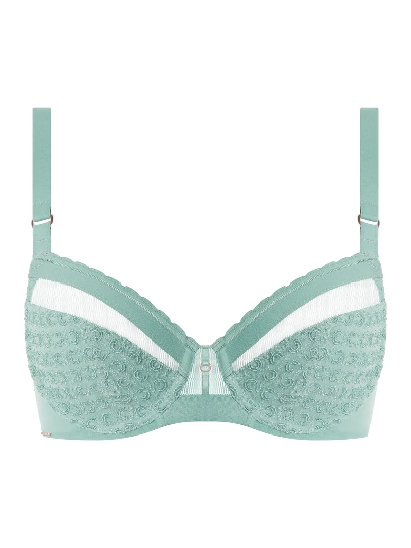 Chantelle – Monogrammbedeckender Bügel-BH Trellis Green