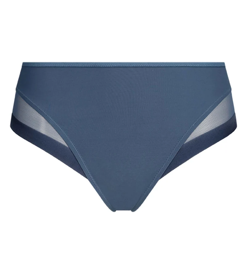 Halbtransparenter Damen-Slip aus blauer Mikrofaser Dim Generous