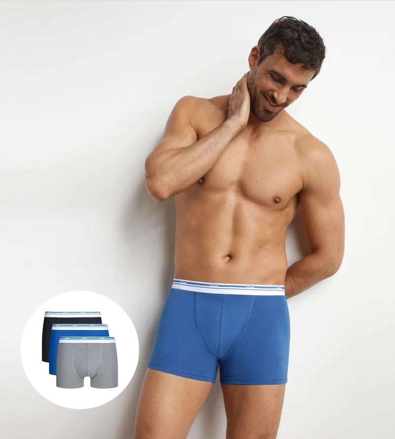 3er-Pack Stretch-Baumwollboxershorts Univers für Herren Daily Colors