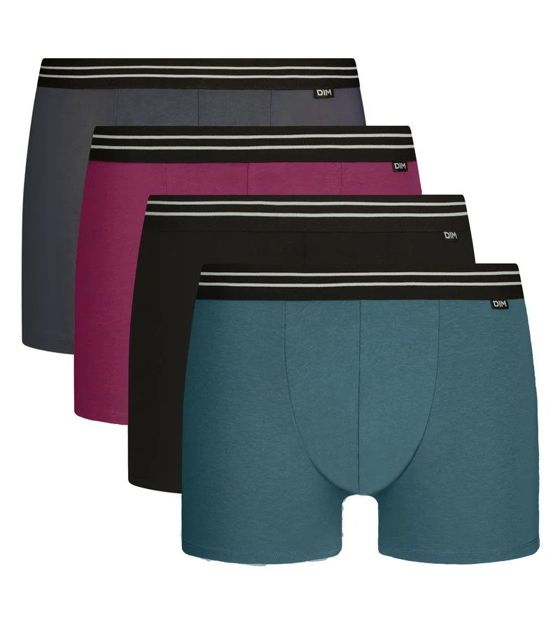 4er-Pack Herren-Boxershorts aus Stretch-Baumwolle Fusion EcoDim