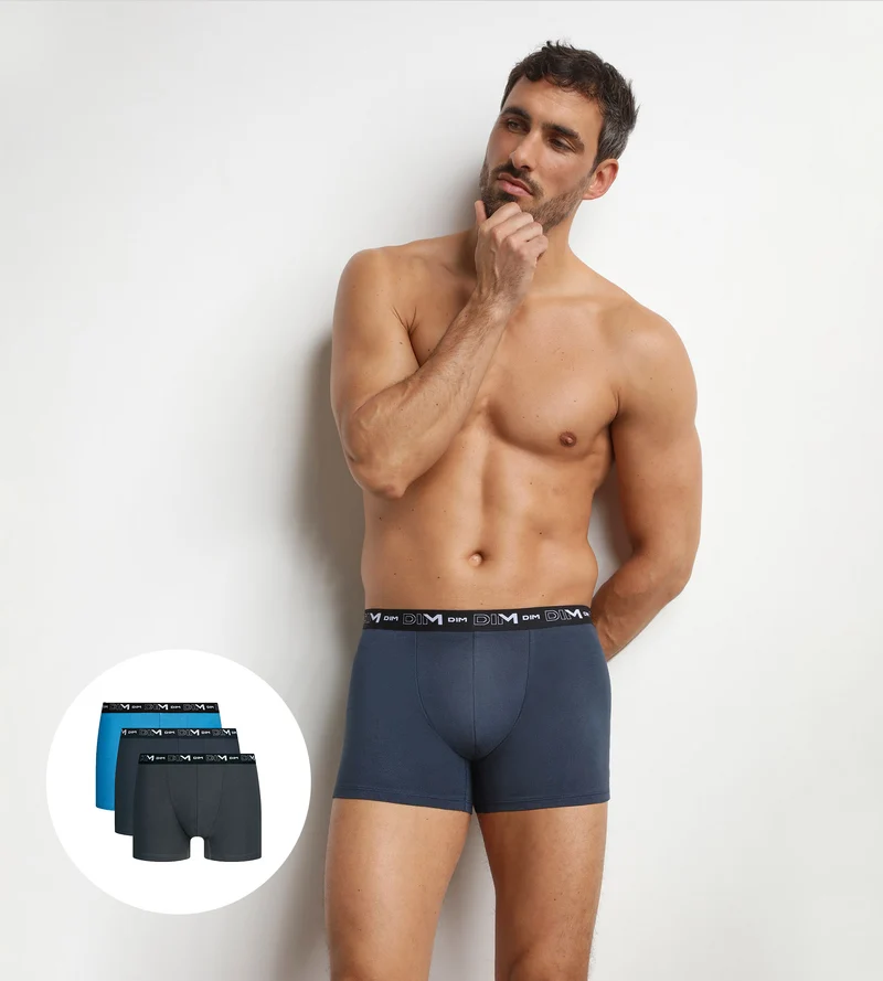 3er-Pack Boxershorts für Herren Atlantique von Dim Coton Stretch