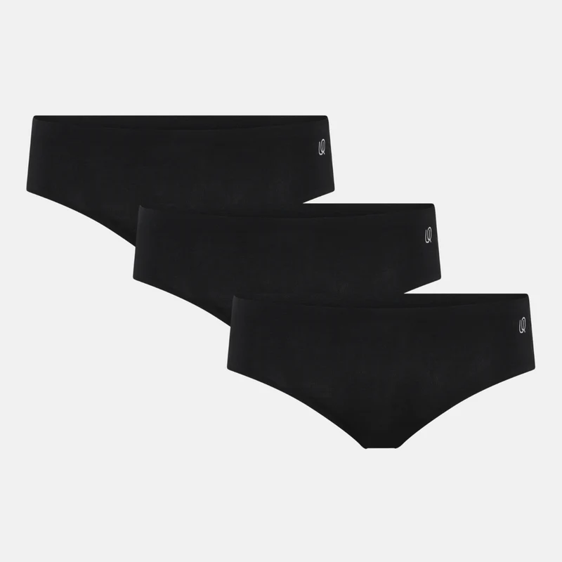 3er Pack Bambus Tai Panty schwarz
