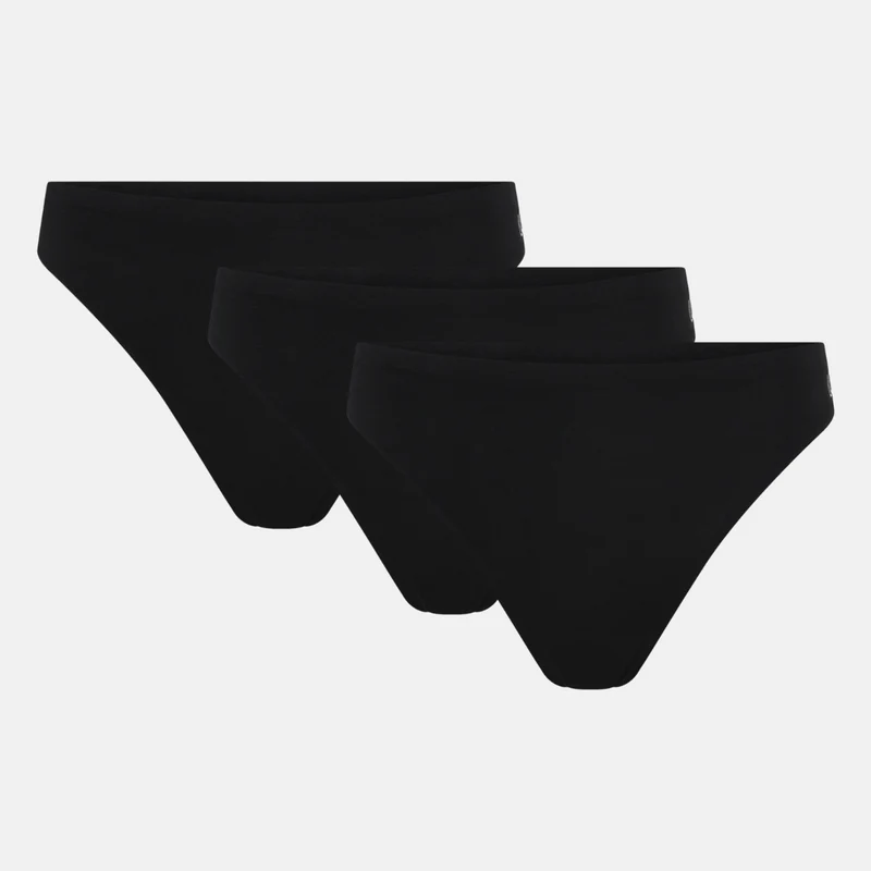 3er Pack Bambus G-String Panty schwarz
