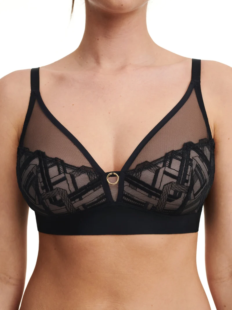 Chantelle – Graphic Support Bügelloser Stütz-BH Schwarz