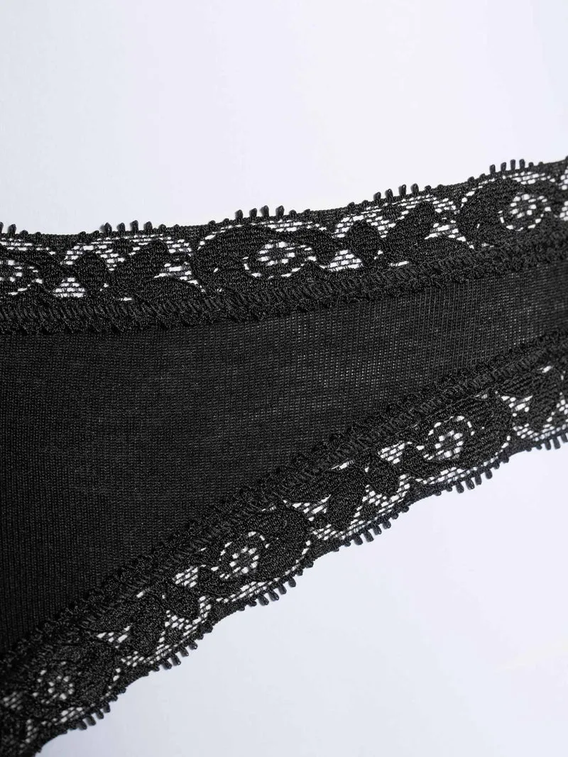 Mini-Slip mit Dentelle de Calais®-Spitze, FILOSCOZIA LACE