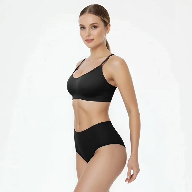 Nahtloser High-Waist-String – 3er-Set
