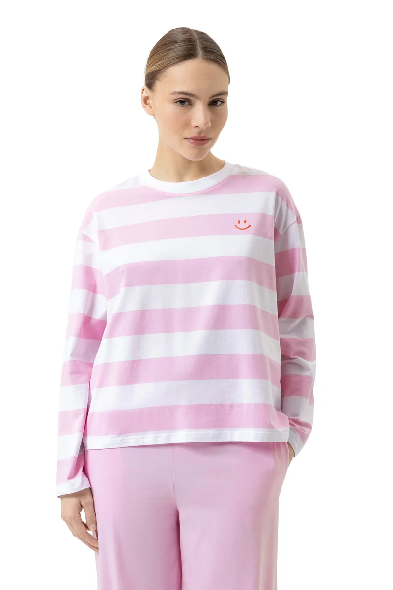 Shirt, langarm, STREAKED LINES