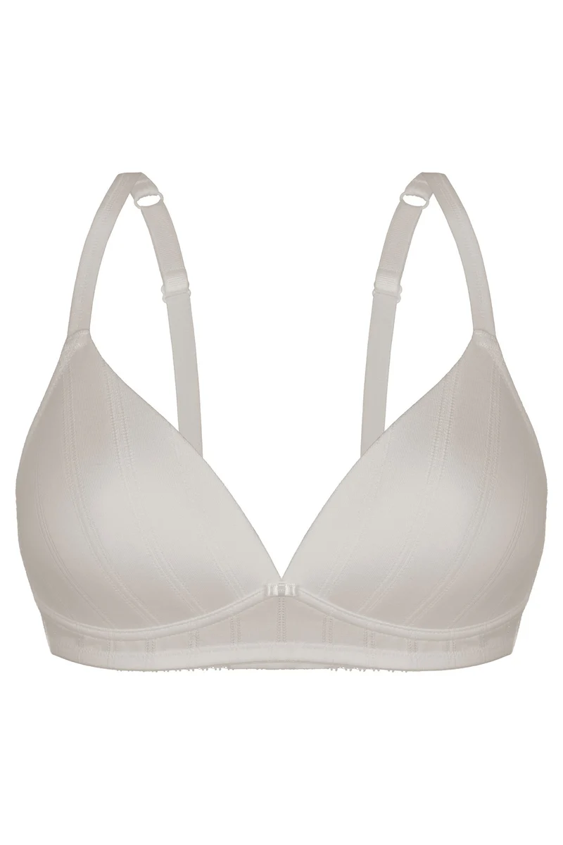 Padded Soft-Cup-BH NATURAL STRIPE – aus Bambus