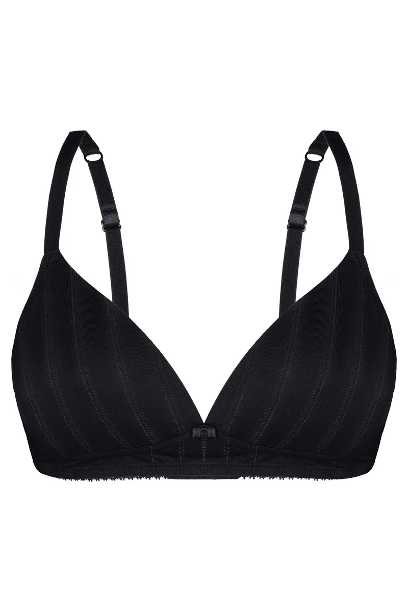 Padded Soft-Cup-BH NATURAL STRIPE – aus Bambus